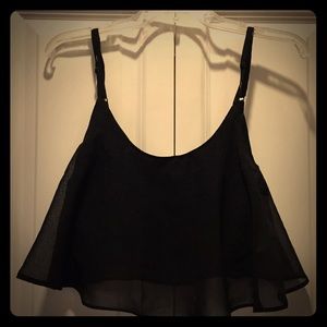 Roxy Black half beach tank - brand new